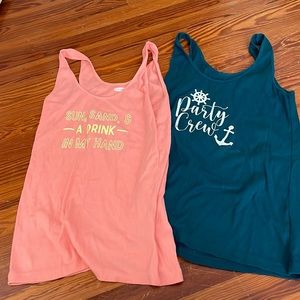 Old navy party tanks